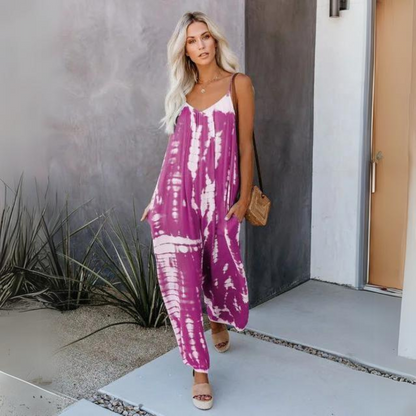 Davina - Eleganter bunter Jumpsuit