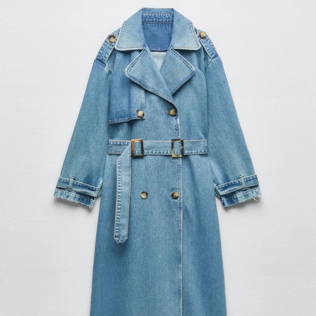 Dyla - Klassischer Trenchcoat mit Gürtel für Frauen