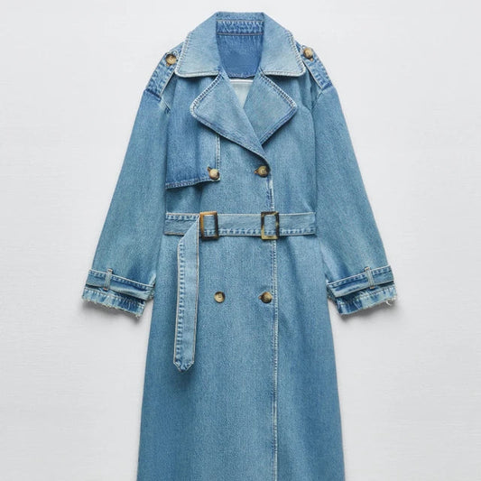 Dyla - Klassischer Trenchcoat mit Gürtel für Frauen