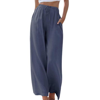Reese - Hose mit hoher Taille und weiten Beinen