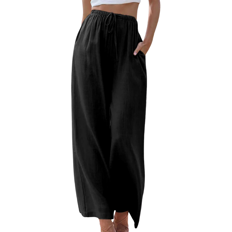 Reese - Hose mit hoher Taille und weiten Beinen