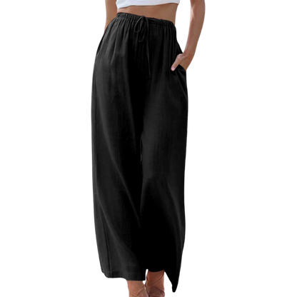 Reese - Hose mit hoher Taille und weiten Beinen