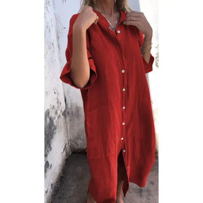 Diothel - Lässiges Maxikleid im Shirt-Stil