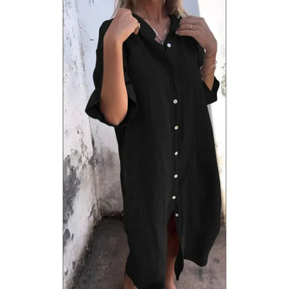 Diothel - Lässiges Maxikleid im Shirt-Stil