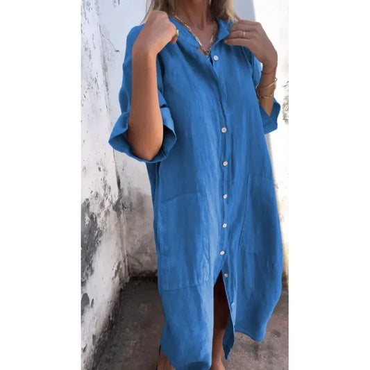 Diothel - Lässiges Maxikleid im Shirt-Stil