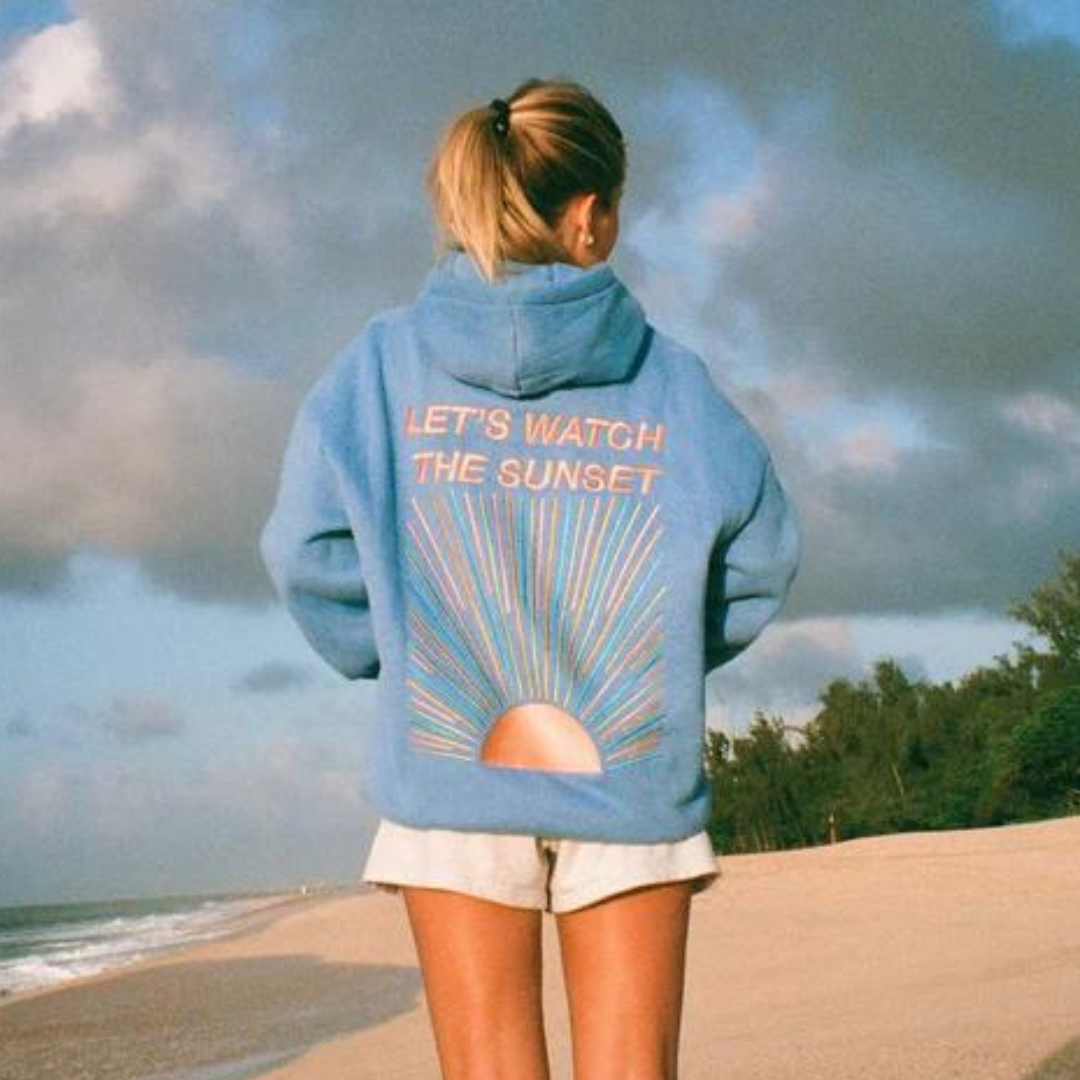 Sarah - Stylischer und bequemer Winter Hoodie mit Buchstabendruck für Frauen
