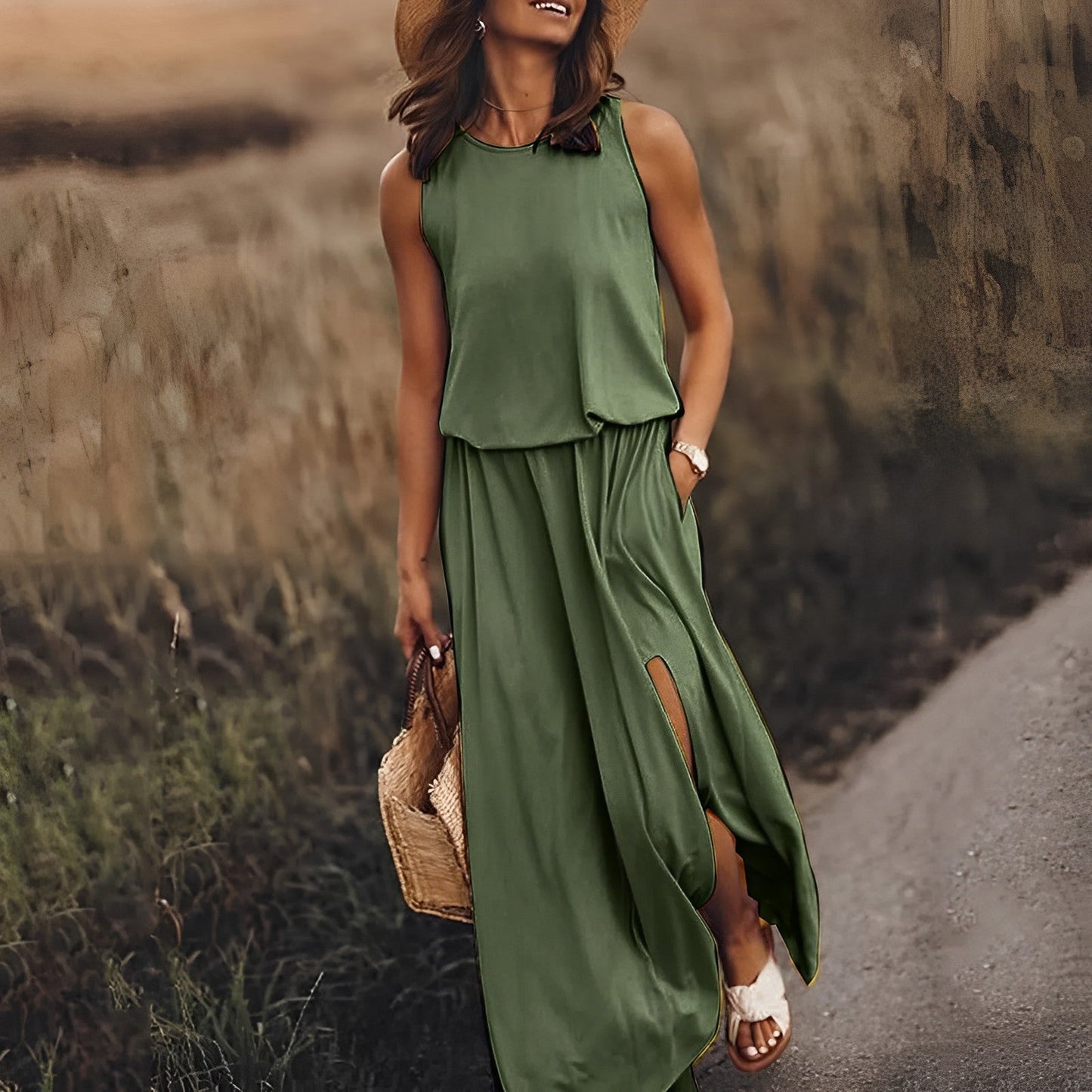 JONNA - Elegantes buntes Kleid