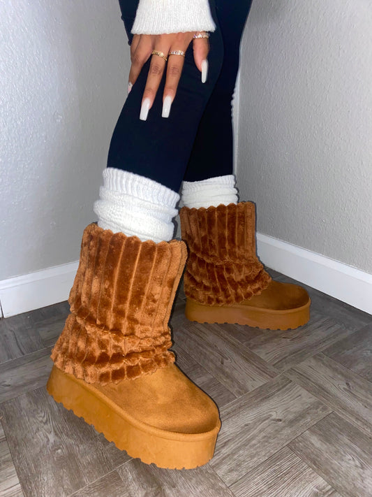 Yvet - Fuzzy-Stiefel für Frauen