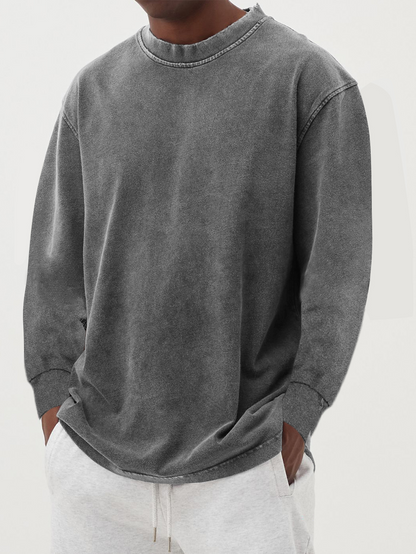 Thomas | Langarmshirt mit Rundhalsausschnitt