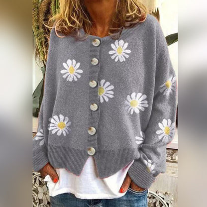 Arenda | Warme Strickjacke mit Knöpfen für Frauen