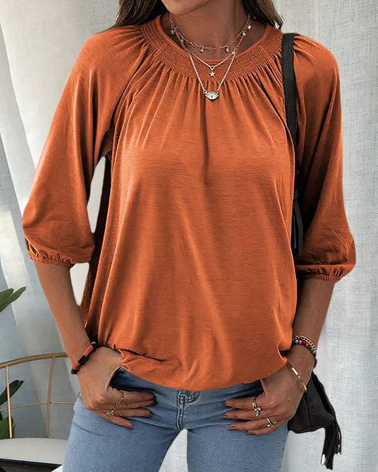 ESTELLE - Stilvolle Bluse mit 3/4-Ärmeln