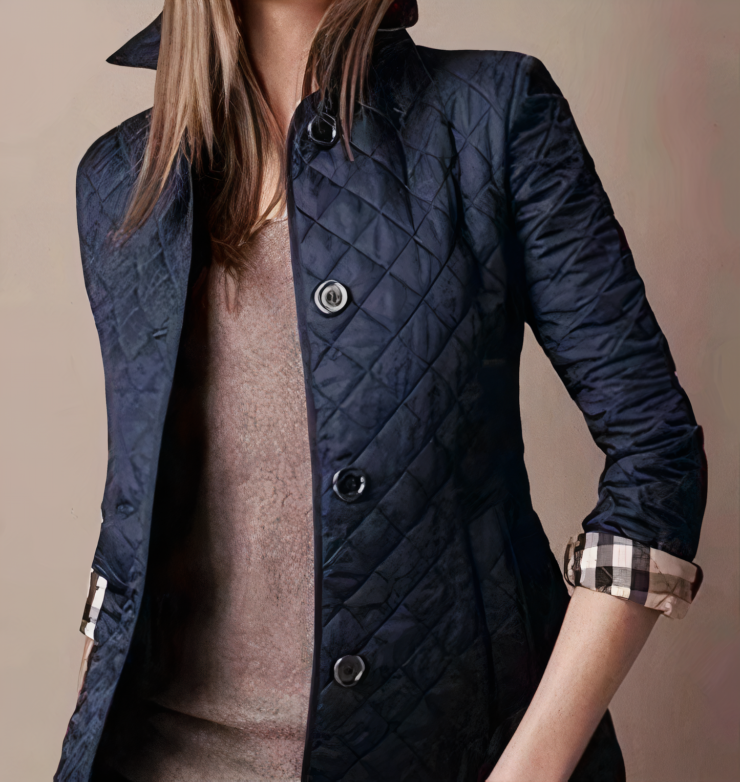 Evelyn | Elegante, schicke und bequeme Damenjacke aus Seide und Baumwolle
