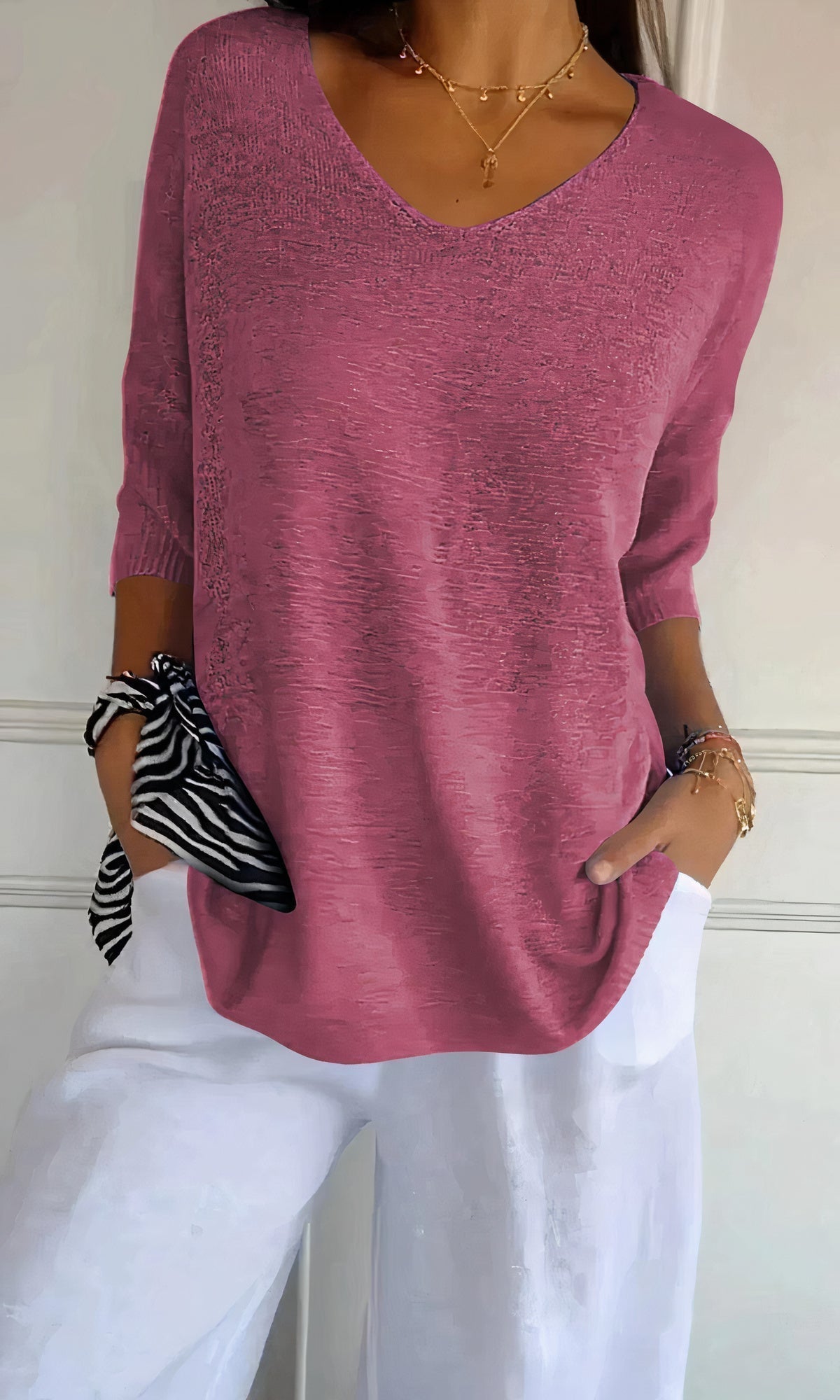 EVI - Gestricktes Tanktop mit V-Ausschnitt
