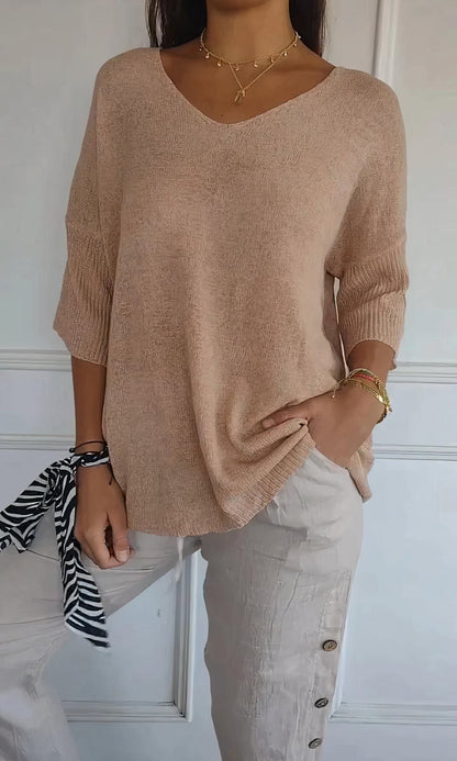 EVI - Gestricktes Tanktop mit V-Ausschnitt