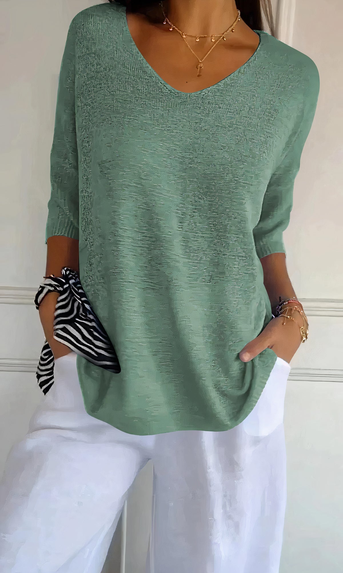 EVI - Gestricktes Tanktop mit V-Ausschnitt