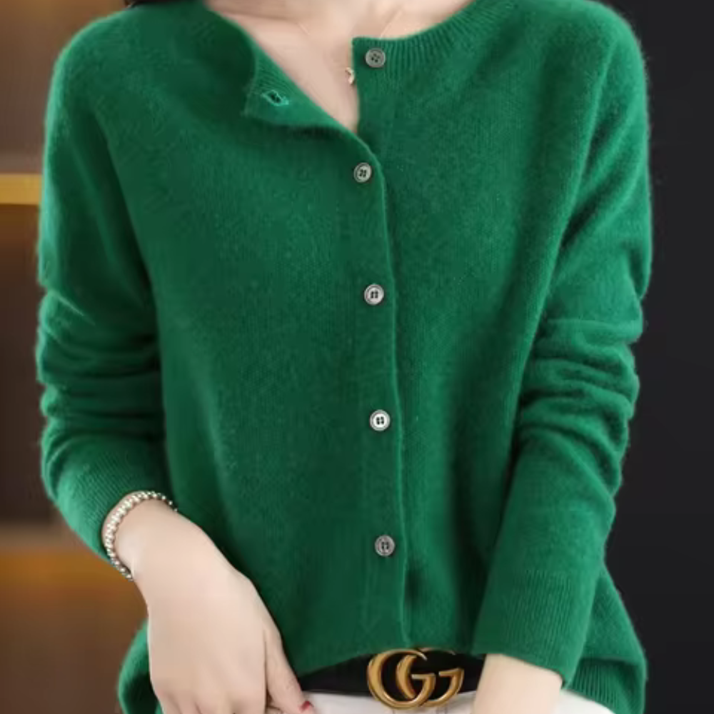 Edwige - Lässige Strickjacke aus Kaschmir