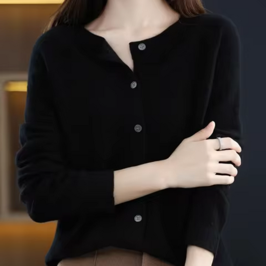 Edwige - Lässige Strickjacke aus Kaschmir