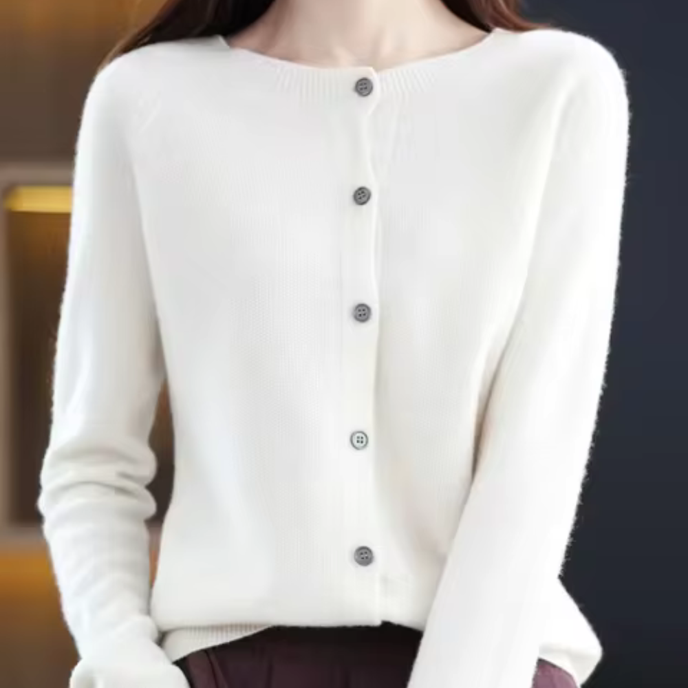 Edwige - Lässige Strickjacke aus Kaschmir