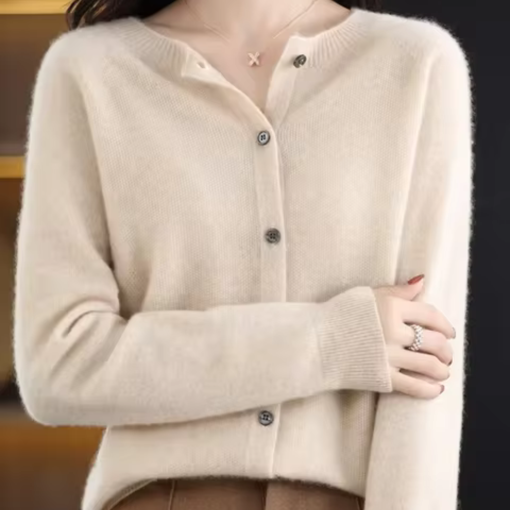 Edwige - Lässige Strickjacke aus Kaschmir