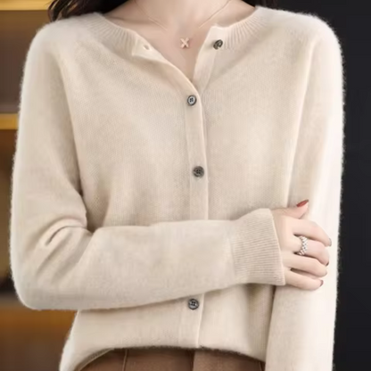 Edwige - Lässige Strickjacke aus Kaschmir