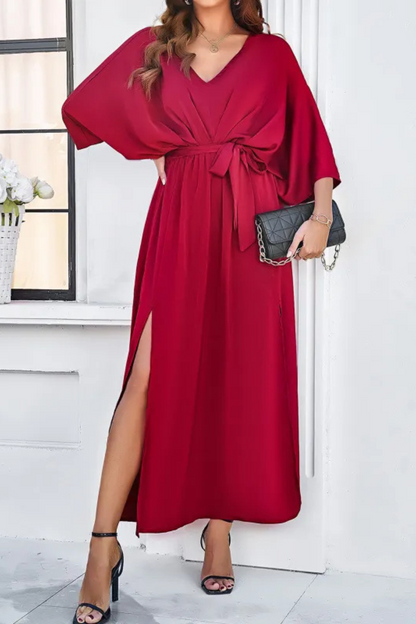 Amelina | Temperament Lose lange Kleider mit hoher Taille
