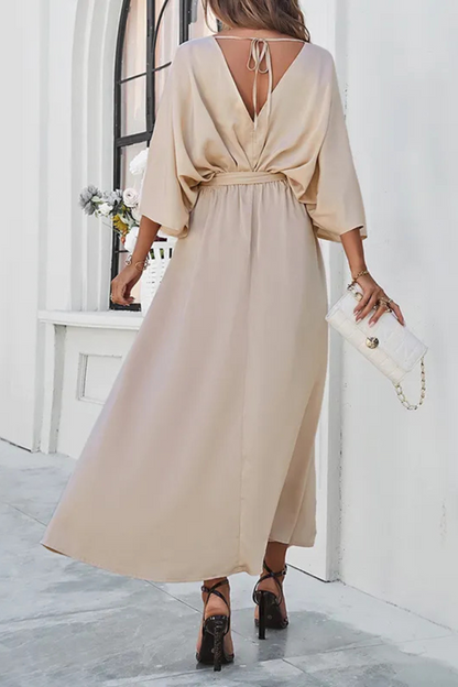 Amelina | Temperament Lose lange Kleider mit hoher Taille