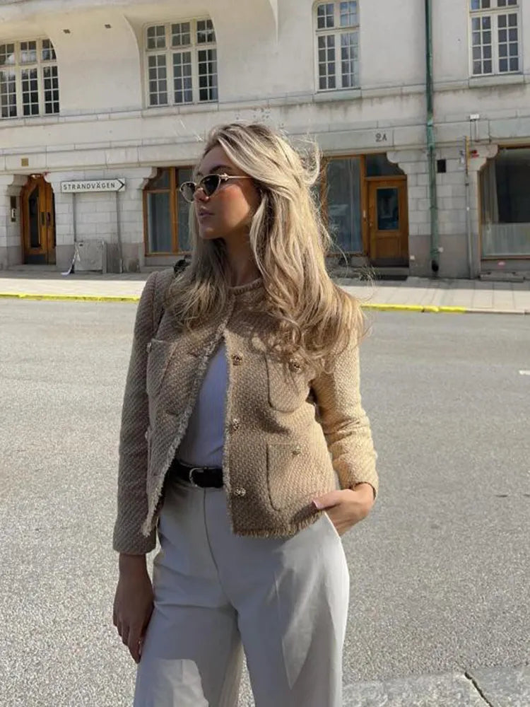 Fleur | Zweiteilige Jacke mit Knöpfen und Taschen