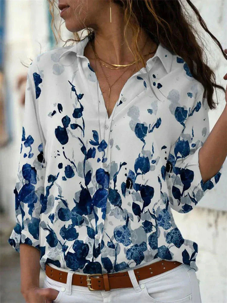 Brenda | Geometrische Print Sommerbluse für Frauen