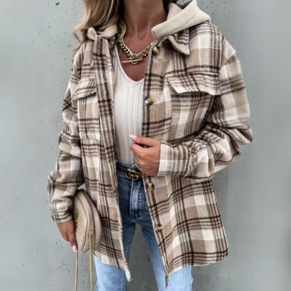 Elga - Herbstlich karierte Jacke