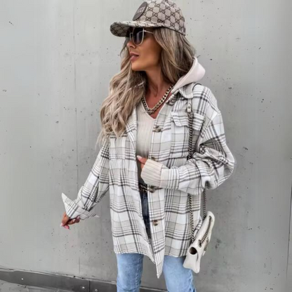 Elga - Herbstlich karierte Jacke