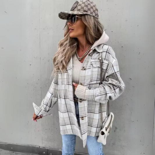 Elga - Herbstlich karierte Jacke