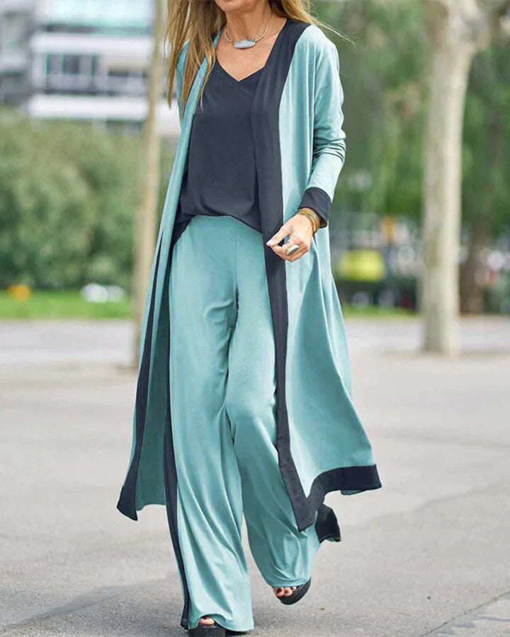 Ellana - Kleid aus Baumwolle und Leinen mit Öldruck