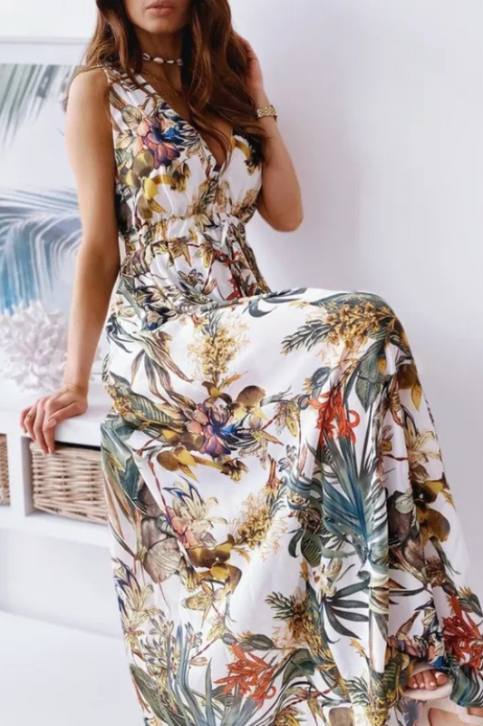 Elowen | Bedrucktes Krawattenkleid Frauen