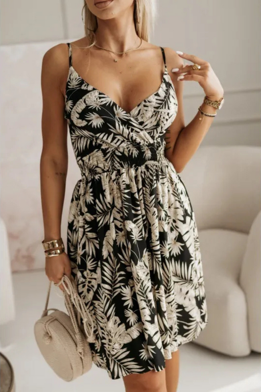 Emberly | Blumen Print Strapskleid