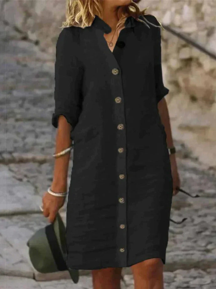Eva - Lässiges Baumwollkleid
