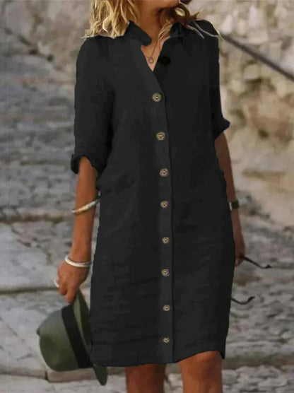 Eva - Lässiges Baumwollkleid