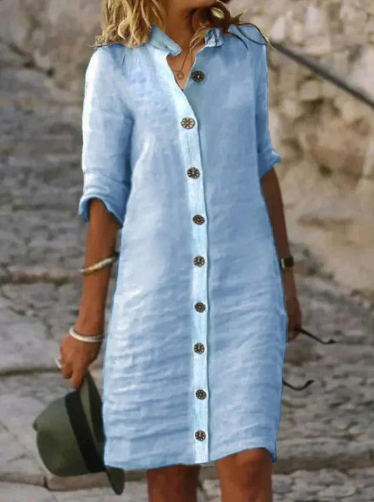 Eva - Lässiges Baumwollkleid