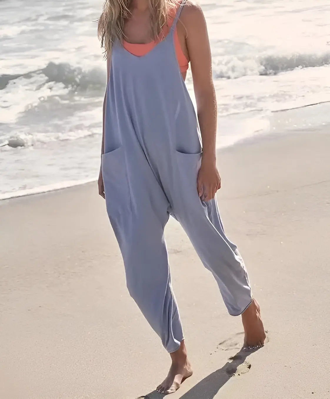 Claire - Atmungsaktiver Sommeroverall mit weitem Bein für Frauen