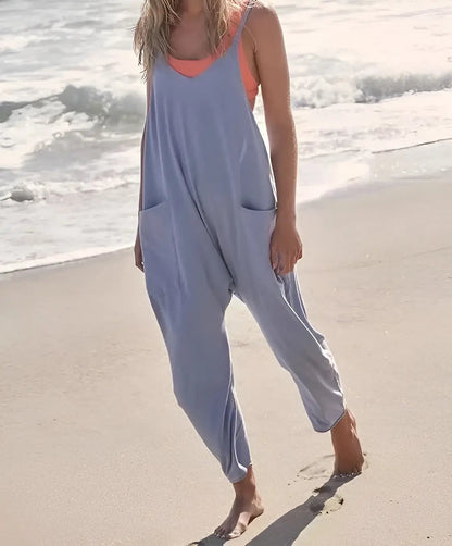 Claire - Atmungsaktiver Sommeroverall mit weitem Bein für Frauen