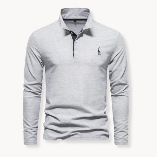 Alden | Elegantes langärmeliges Poloshirt