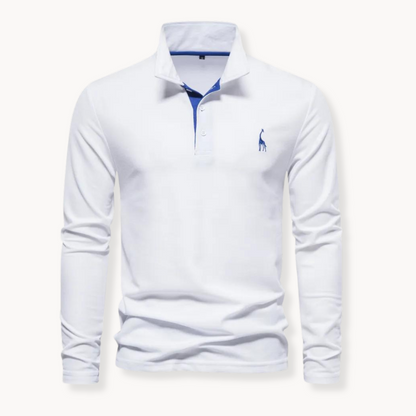 Alden | Elegantes langärmeliges Poloshirt