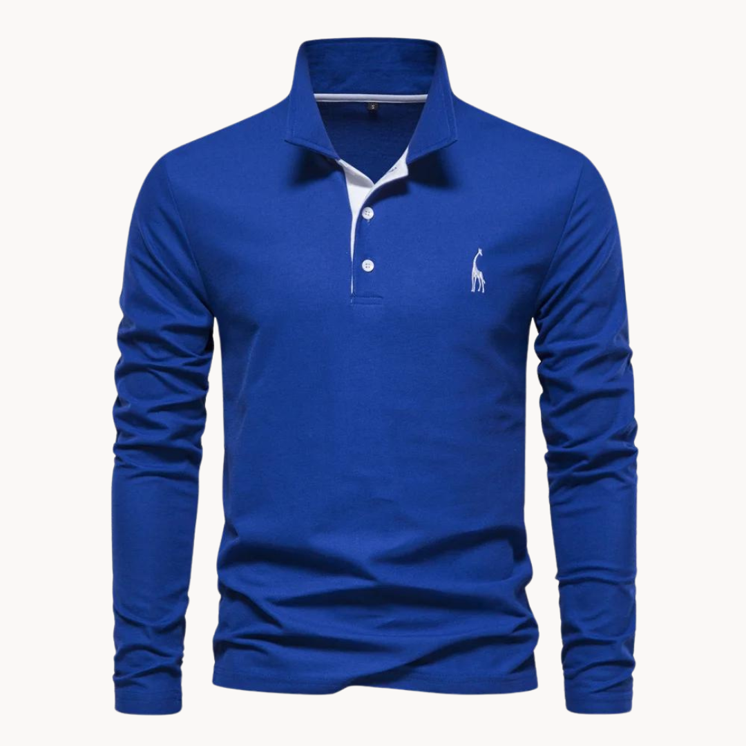 Alden | Elegantes langärmeliges Poloshirt