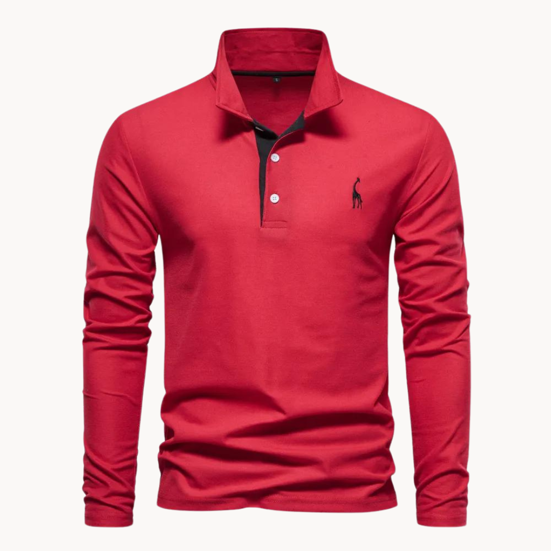 Alden | Elegantes langärmeliges Poloshirt