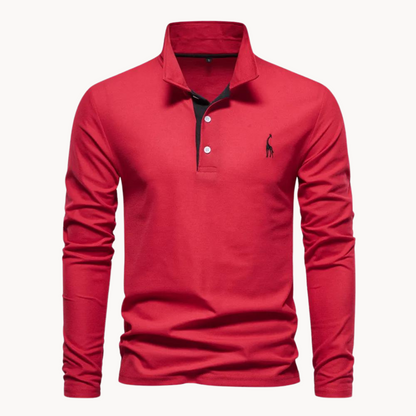 Alden | Elegantes langärmeliges Poloshirt