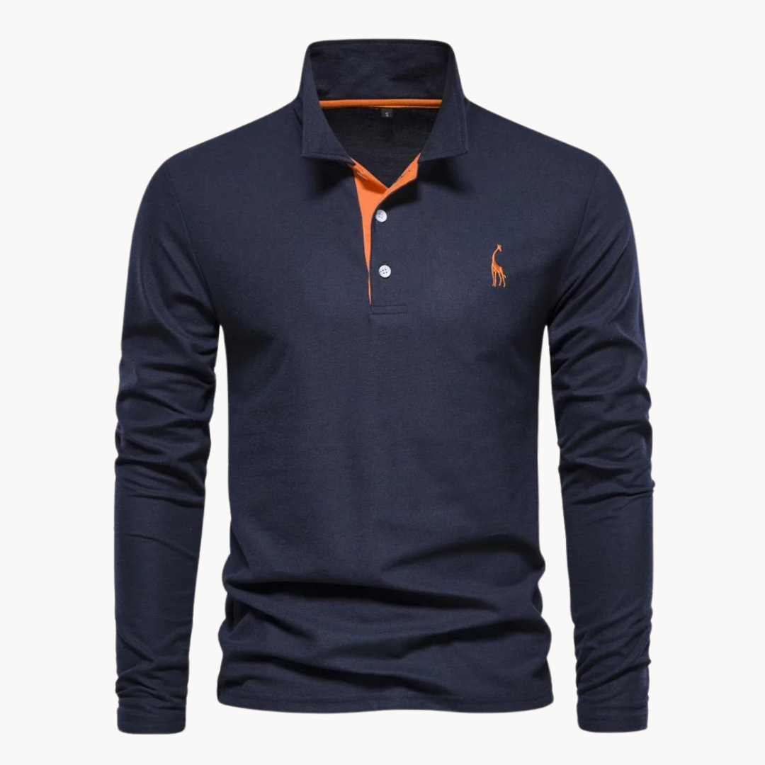 Alden | Elegantes langärmeliges Poloshirt