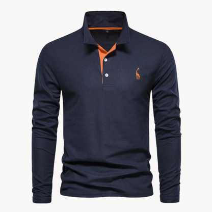 Alden | Elegantes langärmeliges Poloshirt