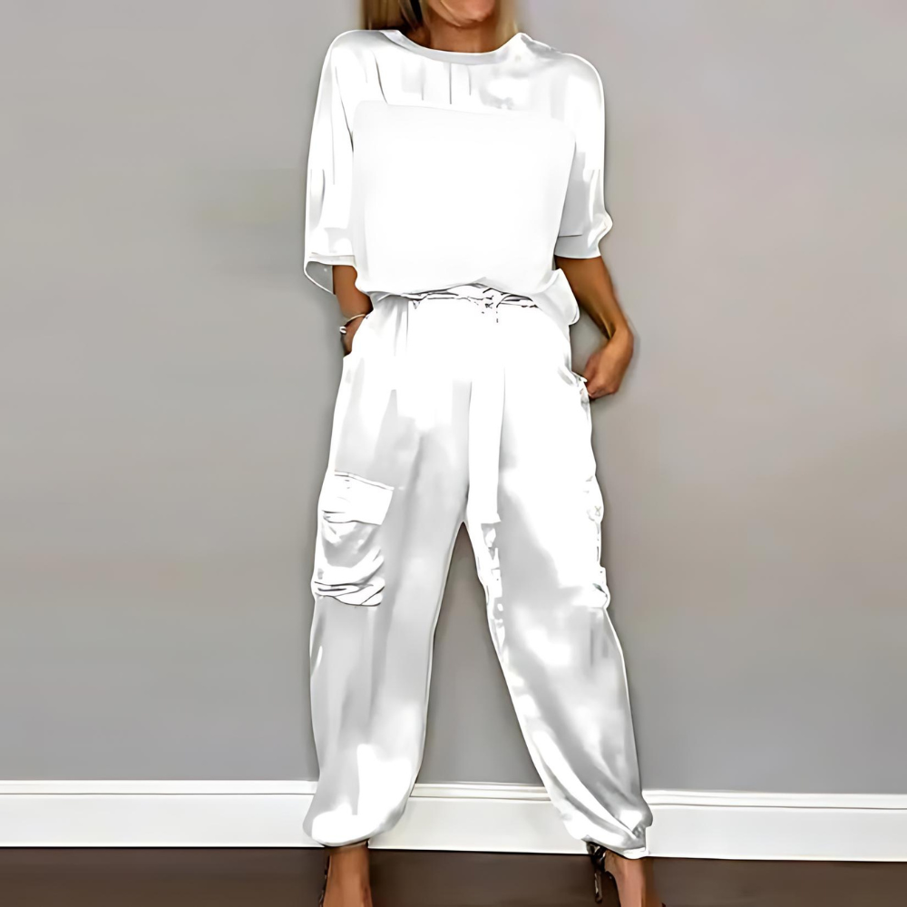 Freya - Elegantes Damen-Set Hose und Shirt