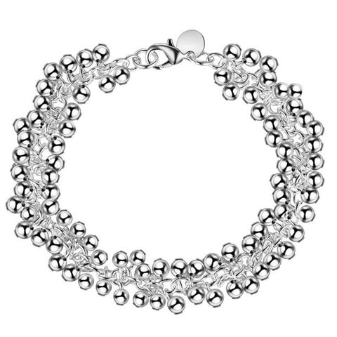 Silbernes Perlenarmband | Mit exquisiten Details