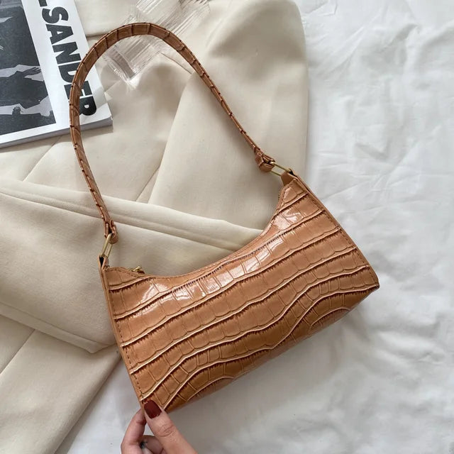 Mallie - Damen-Schultertasche aus Retro-Leder