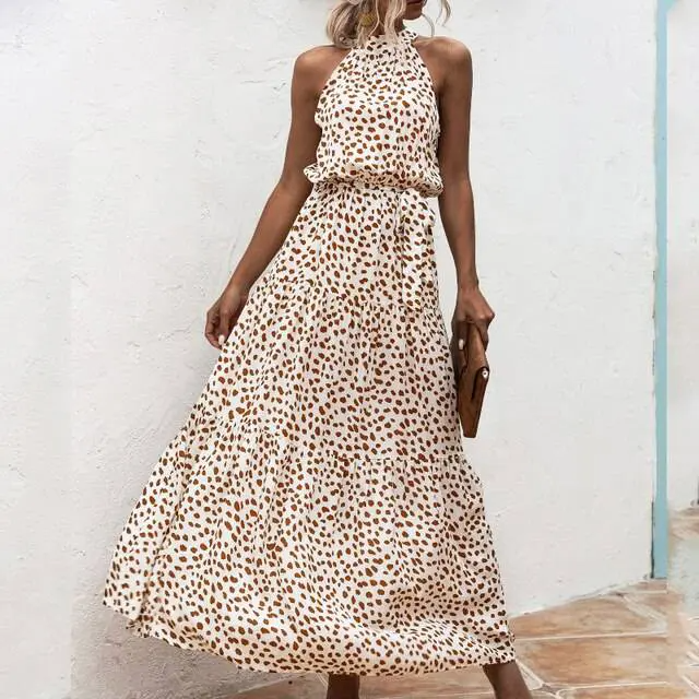 Fenella - Trägerloses Maxikleid mit Blumendruck